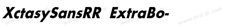 XctasySansRR ExtraBo字体转换